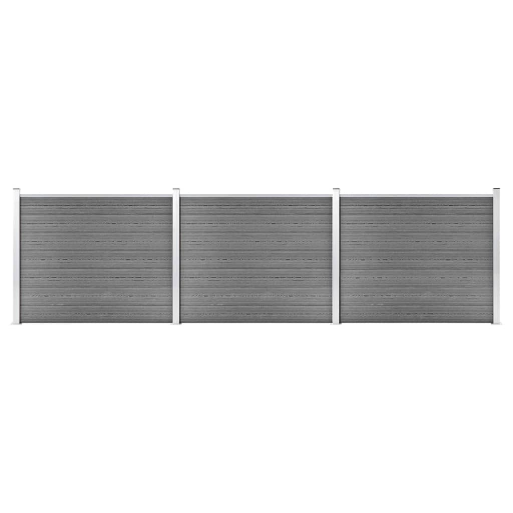 Zaunelement Set Wpc 699X146 Cm