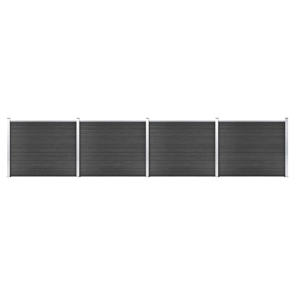 Zaunelement Set Wpc 699X146 Cm
