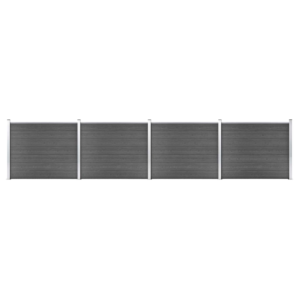 Zaunelement Set Wpc 699X146 Cm