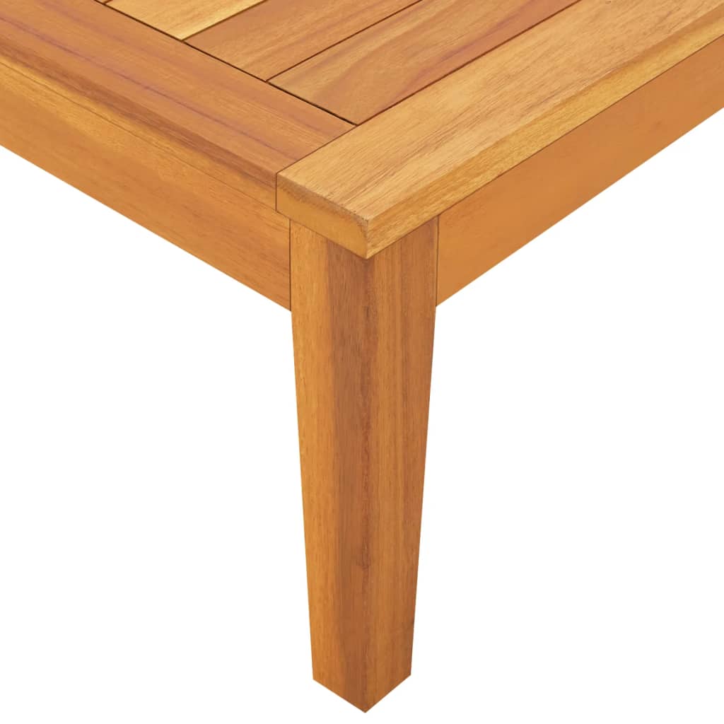 2-Tlg. Garten-Lounge-Set Mit Kissen Akazienholz