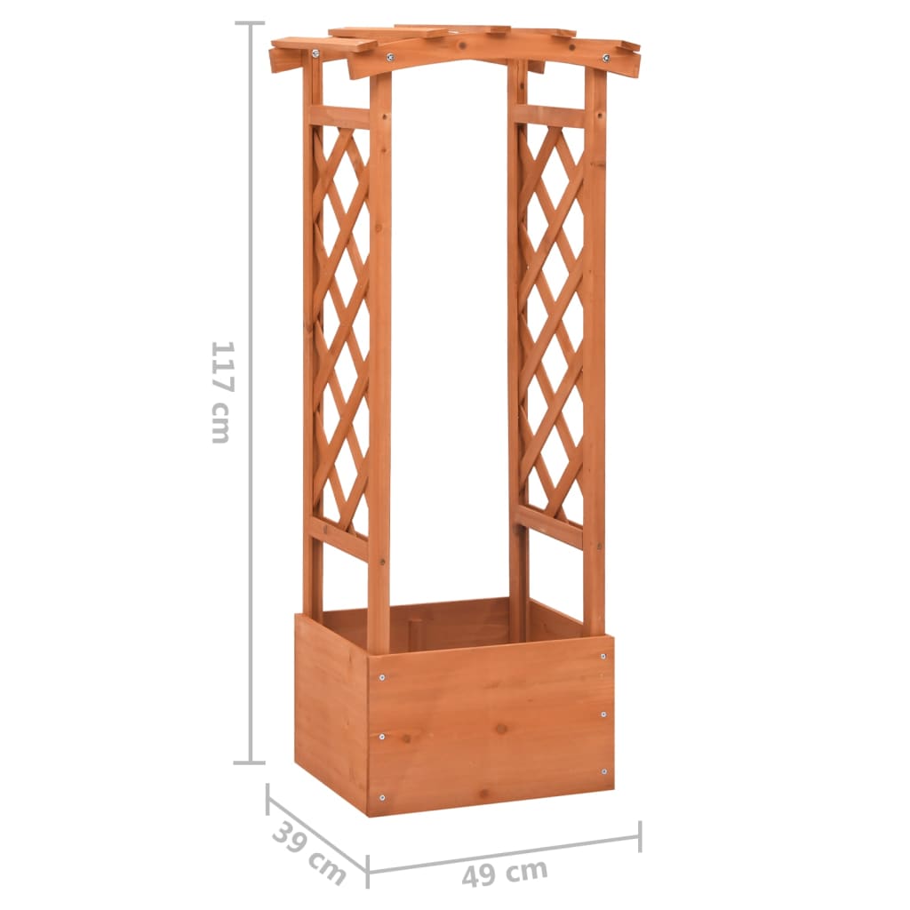 Pflanzkasten Mit Spalier Tannenholz