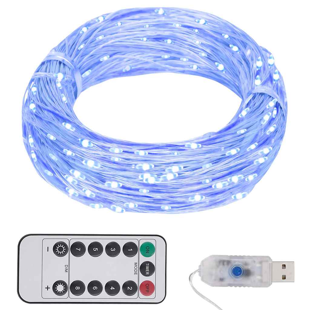 Led-Lichterdraht 400 Led 8 Funktionen Blau