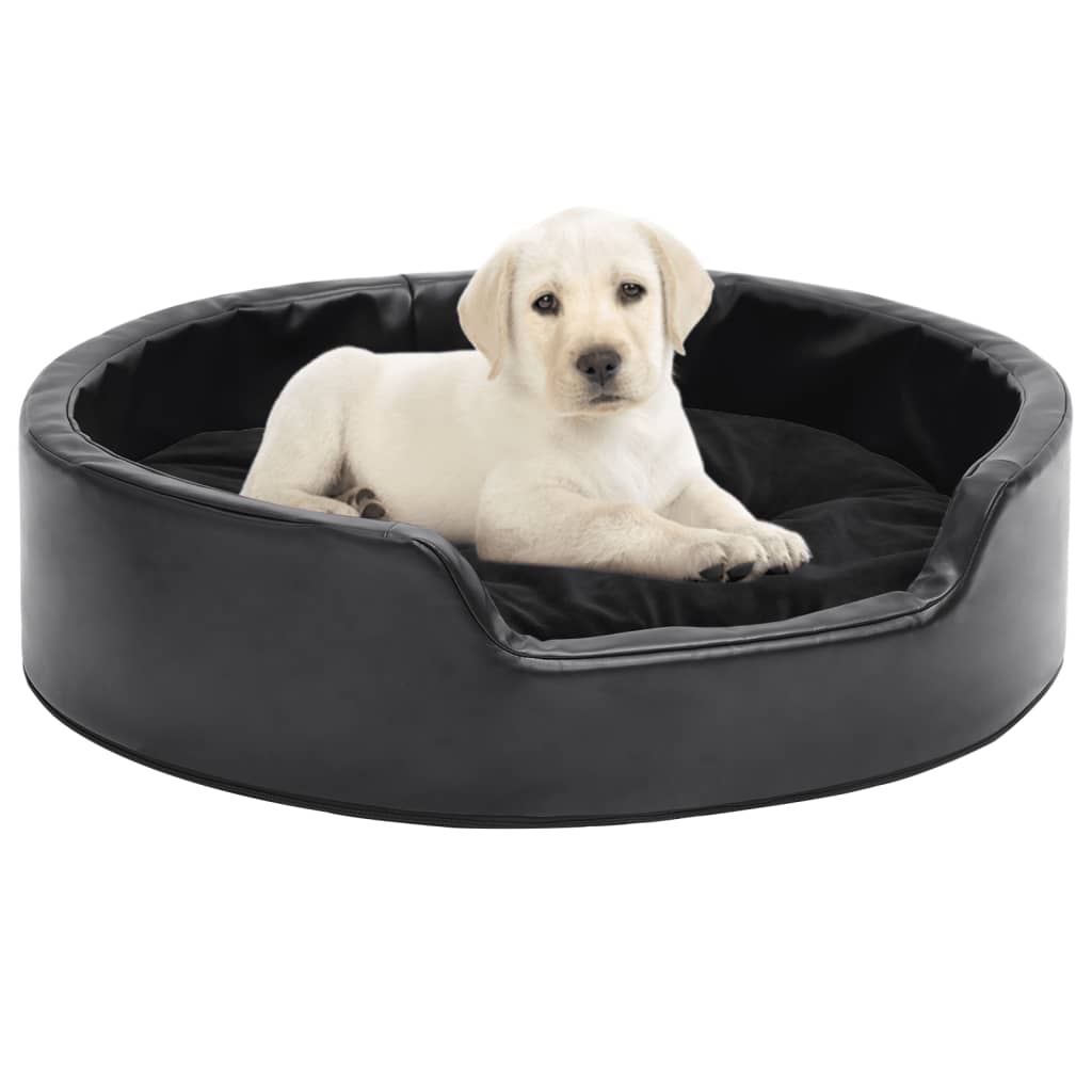 Hundebett Plüsch Und Kunstleder