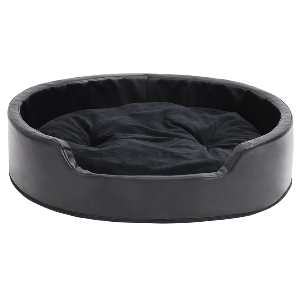 Hundebett Plüsch Und Kunstleder