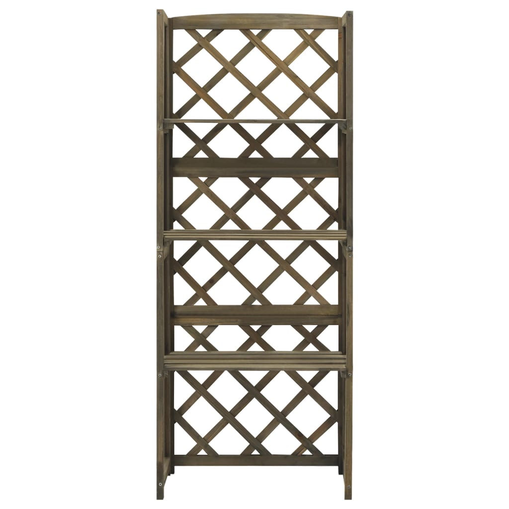 Spalier Mit Ablagen 55X30X140 Cm Massivholz Tanne