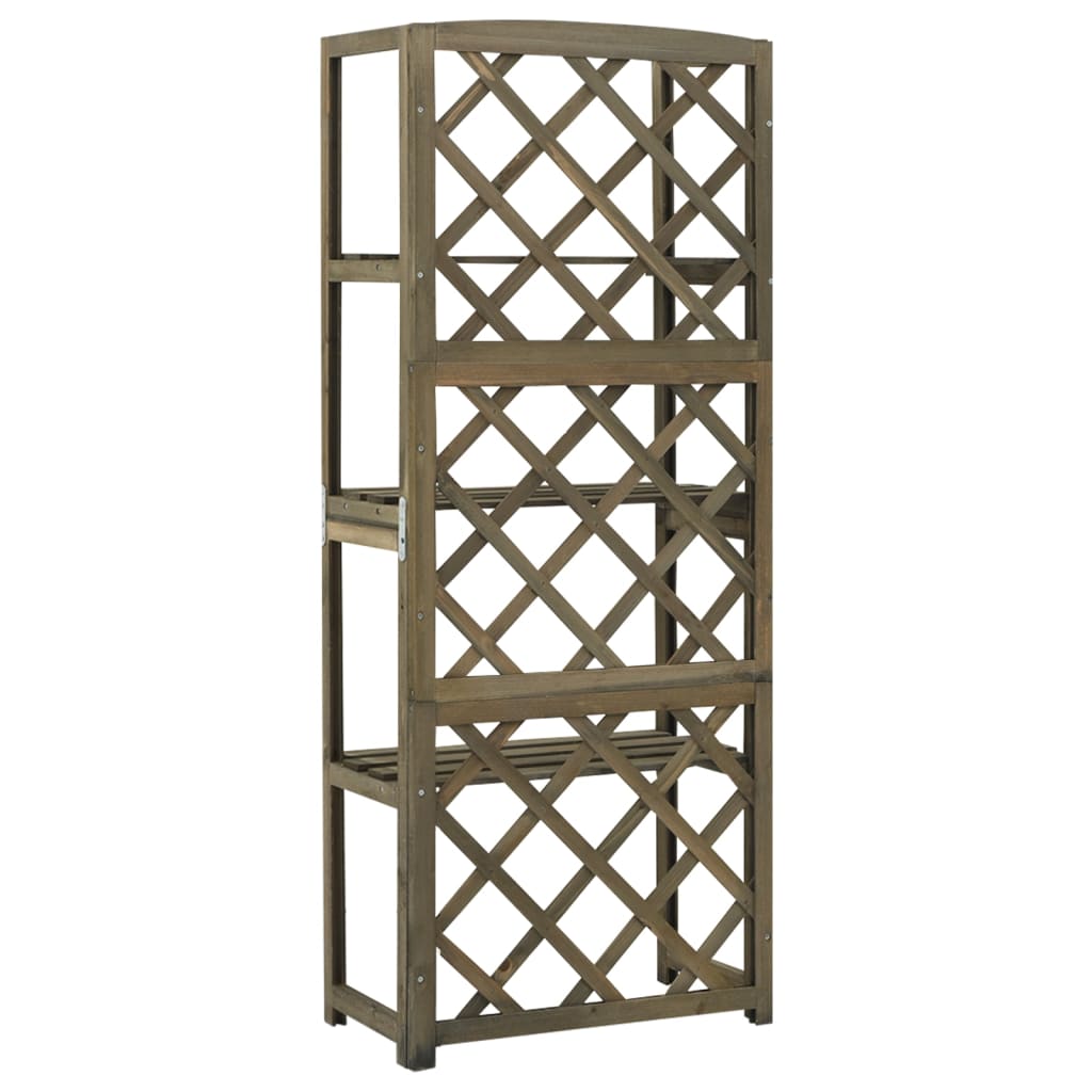 Spalier Mit Ablagen 55X30X140 Cm Massivholz Tanne