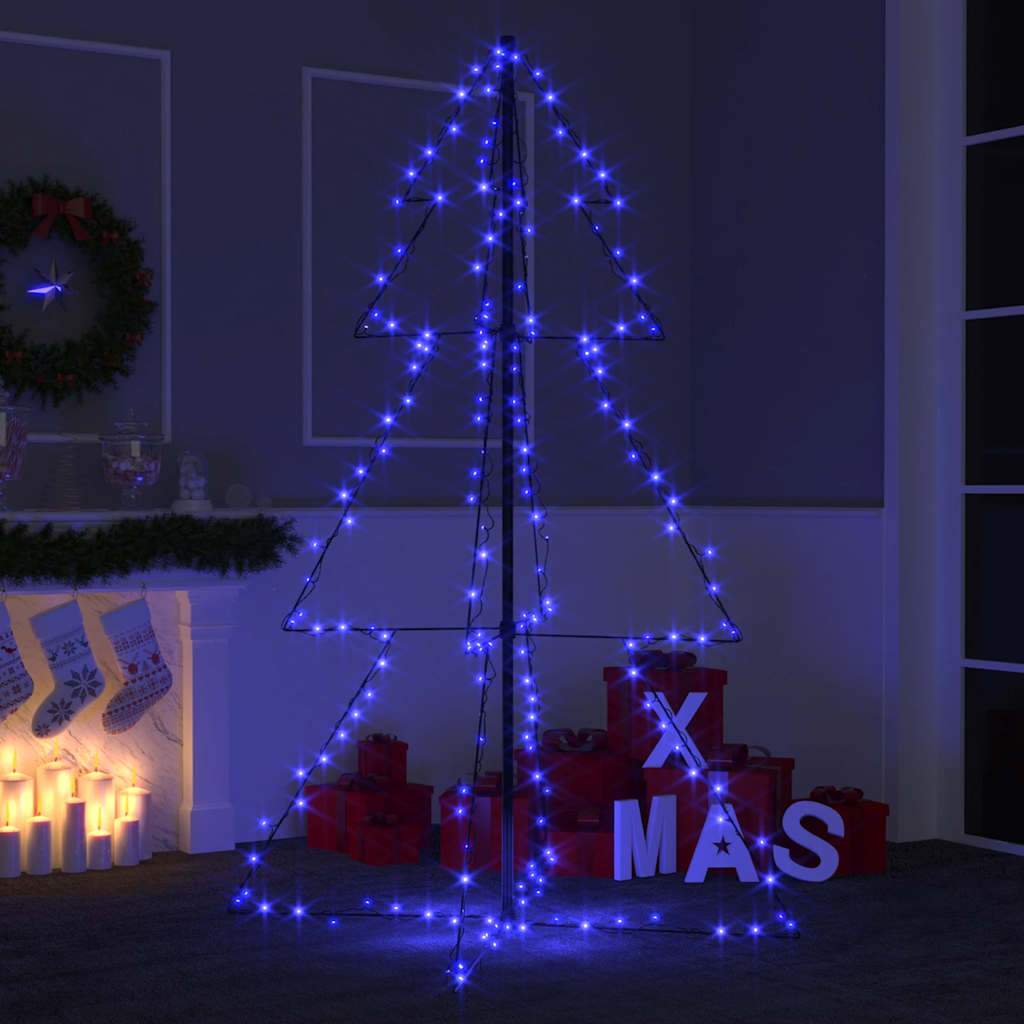 Weihnachtsbaum In Kegelform 360 Leds Indoor Outdoor 143X250 Cm Blau