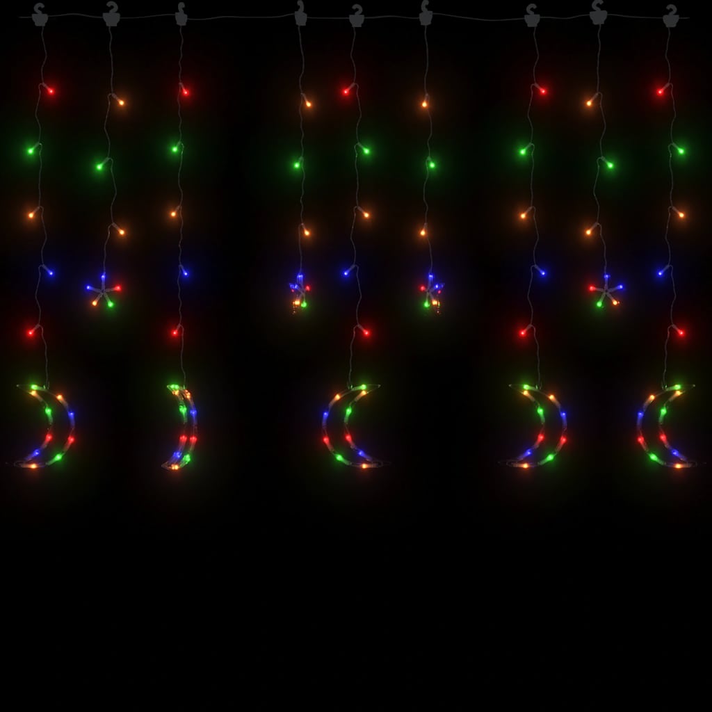 Lichterketten Stern Und Mond Fernbedienung Bunt