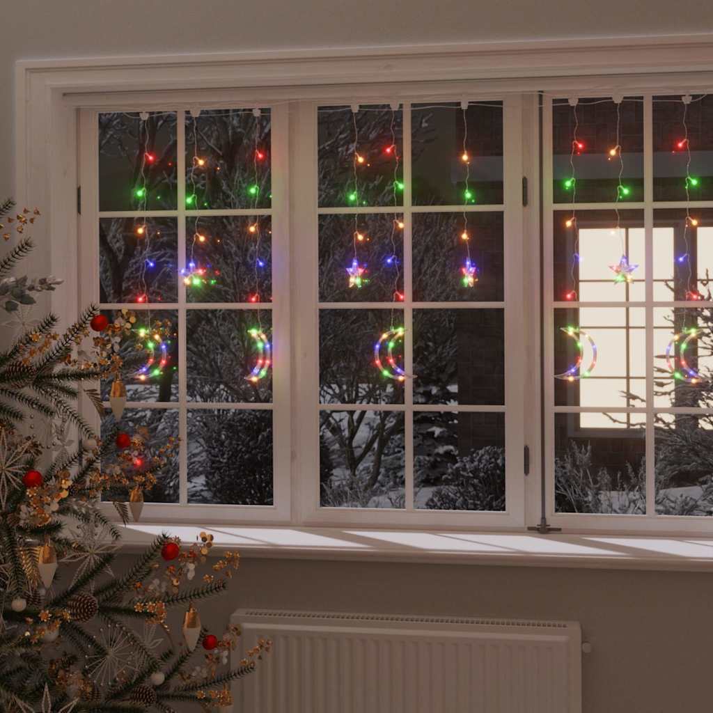 Lichterketten Stern Und Mond Fernbedienung Bunt