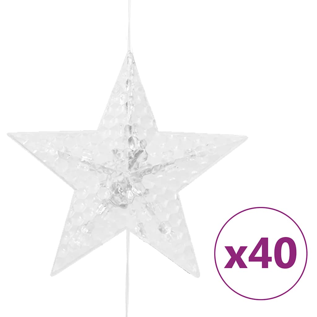 Led Sternenvorhang Lichterkette 200 Led 8 Funktionen Blau
