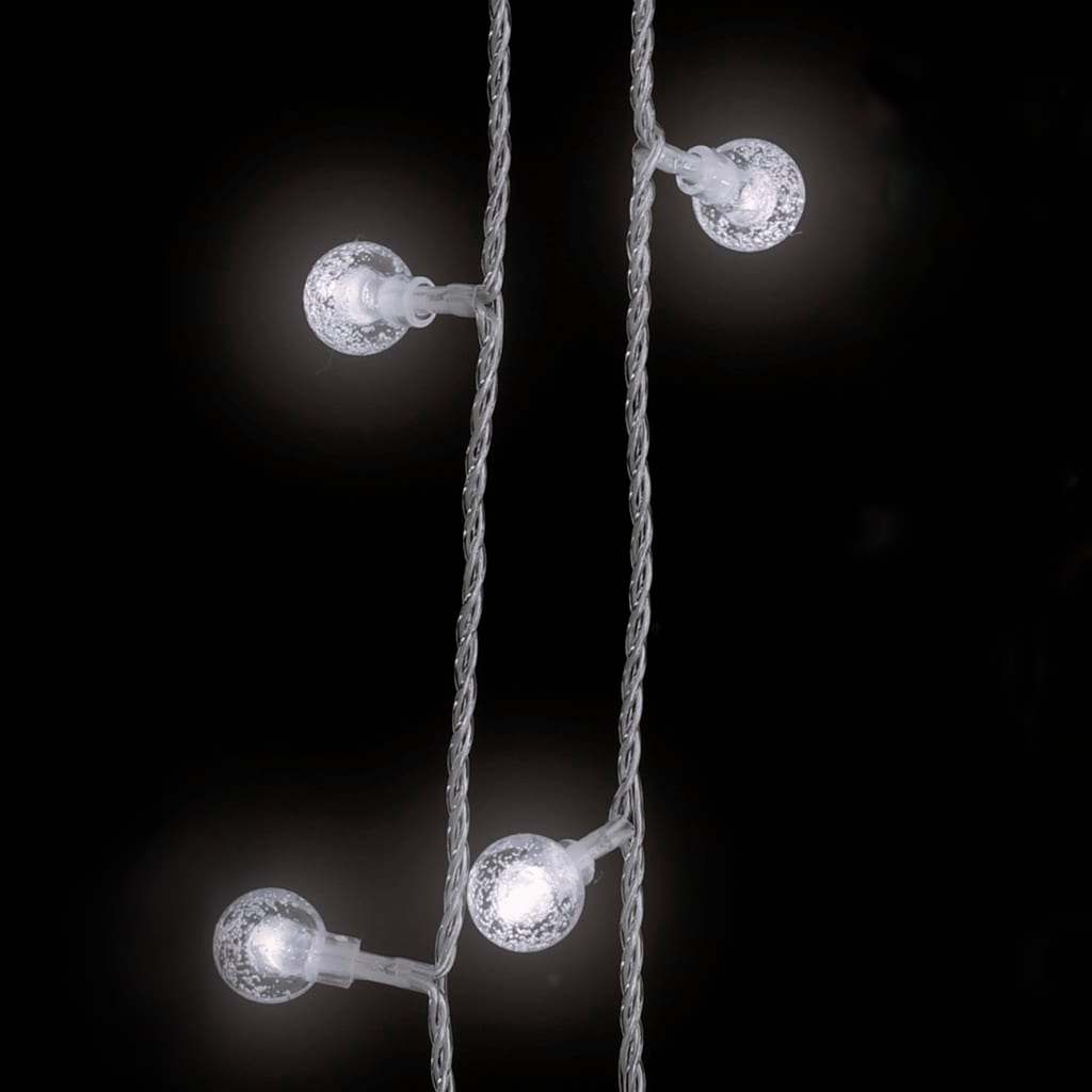 Lichterkette Kugeln 200 Led 8 Funktionen Kaltweiß
