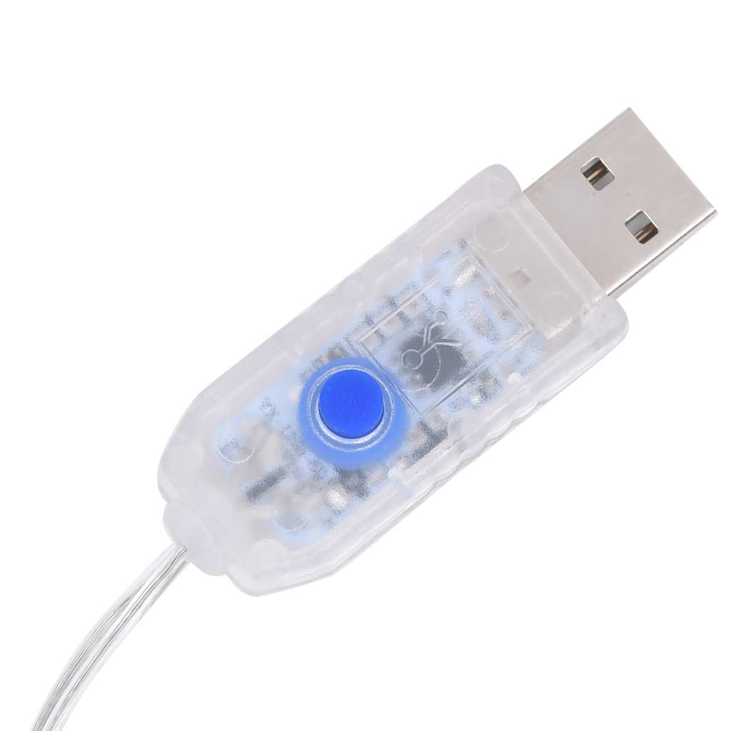 Lichterkette Kugeln 200 Led 8 Funktionen Kaltweiß