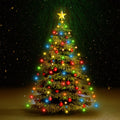 Weihnachtsbaum-Lichternetz Mit 180 Leds Mehrfarbig