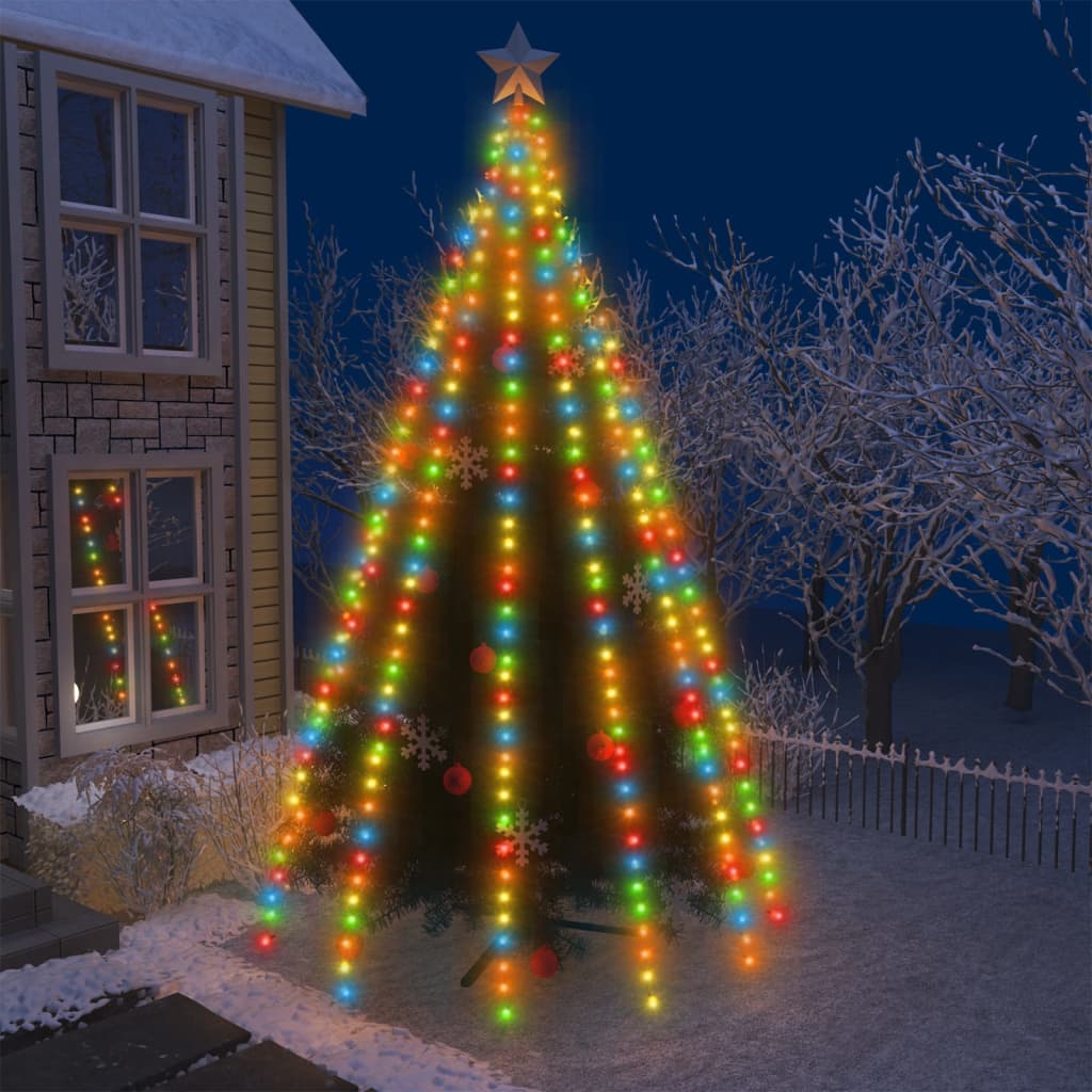 Weihnachtsbaum-Lichternetz Mit 180 Leds Mehrfarbig