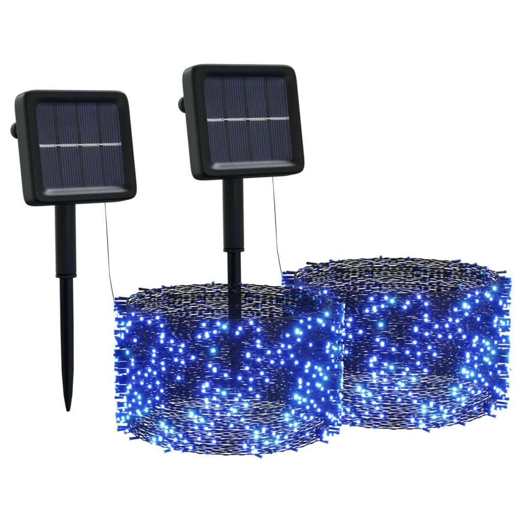 Solar-Lichterkette 2 Stk. 2X200 Led Innen Außen