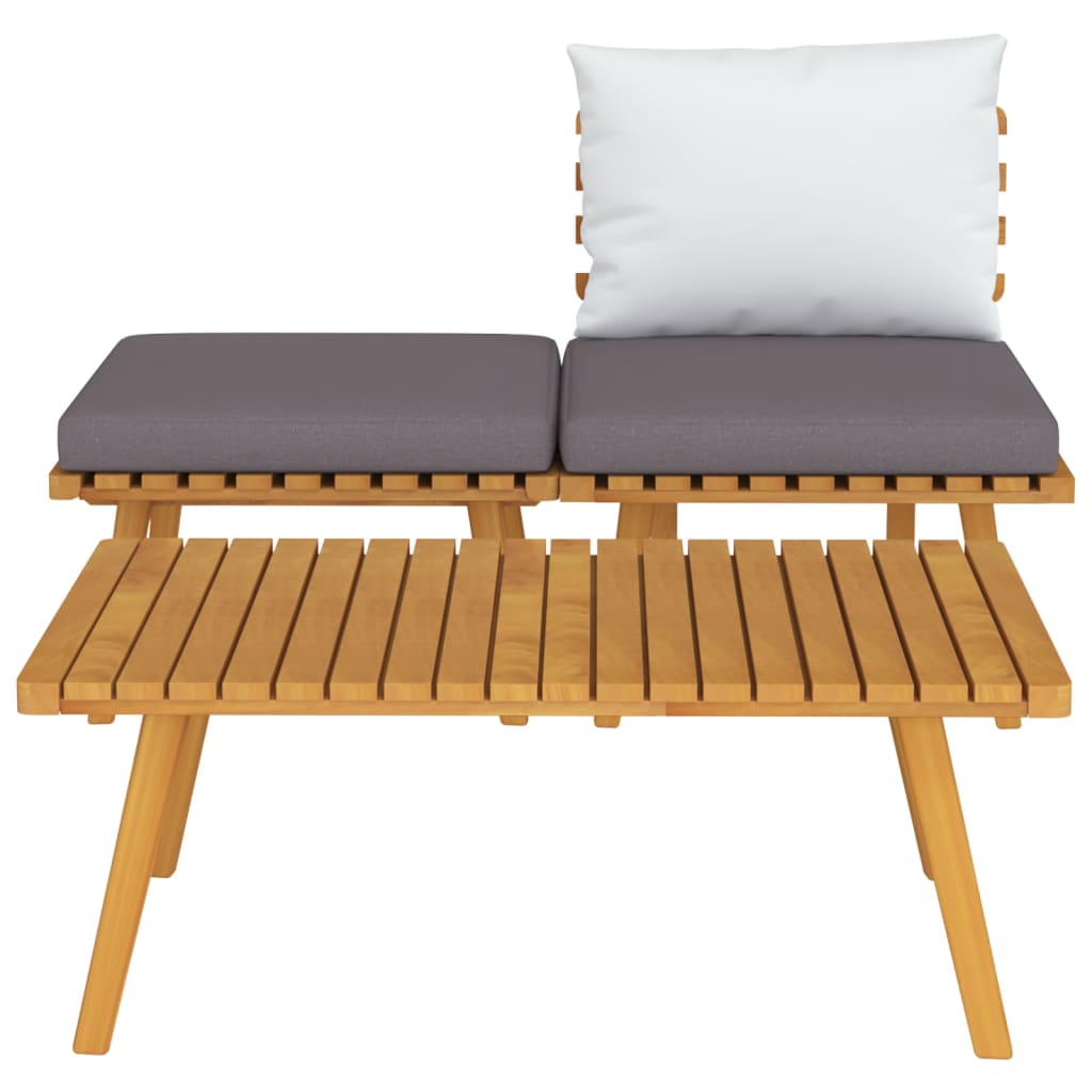3-Tlg. Garten-Lounge-Set Mit Kissen Massivholz Akazie
