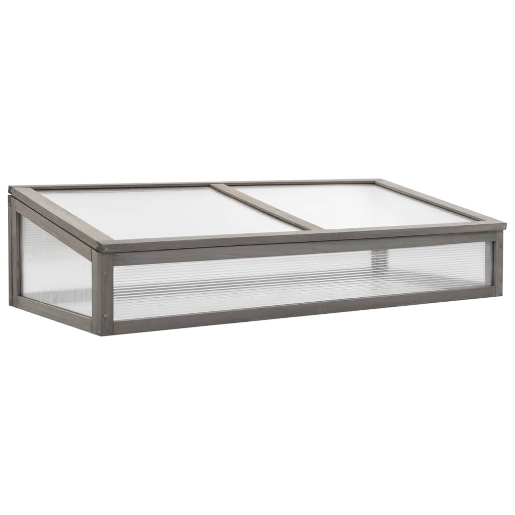 Hochbeet Mit Gewächshaus 110X54X120 Cm Massivholz Tanne Braun