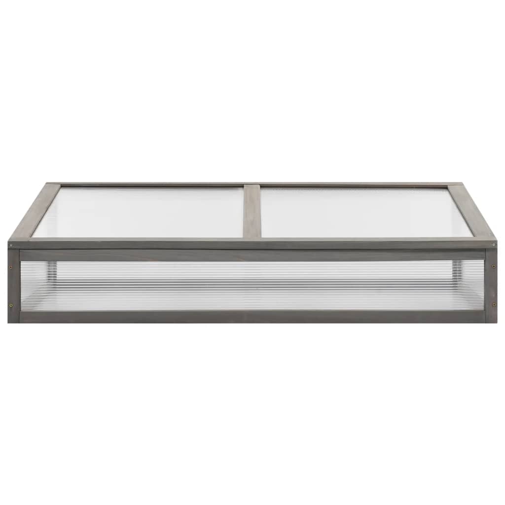 Hochbeet Mit Gewächshaus 110X54X120 Cm Massivholz Tanne Braun