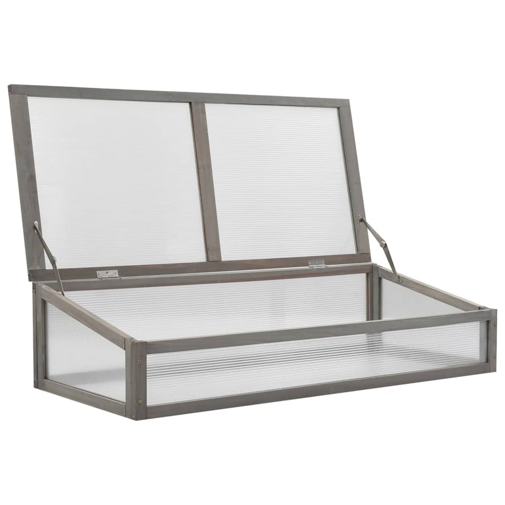 Hochbeet Mit Gewächshaus 110X54X120 Cm Massivholz Tanne Braun