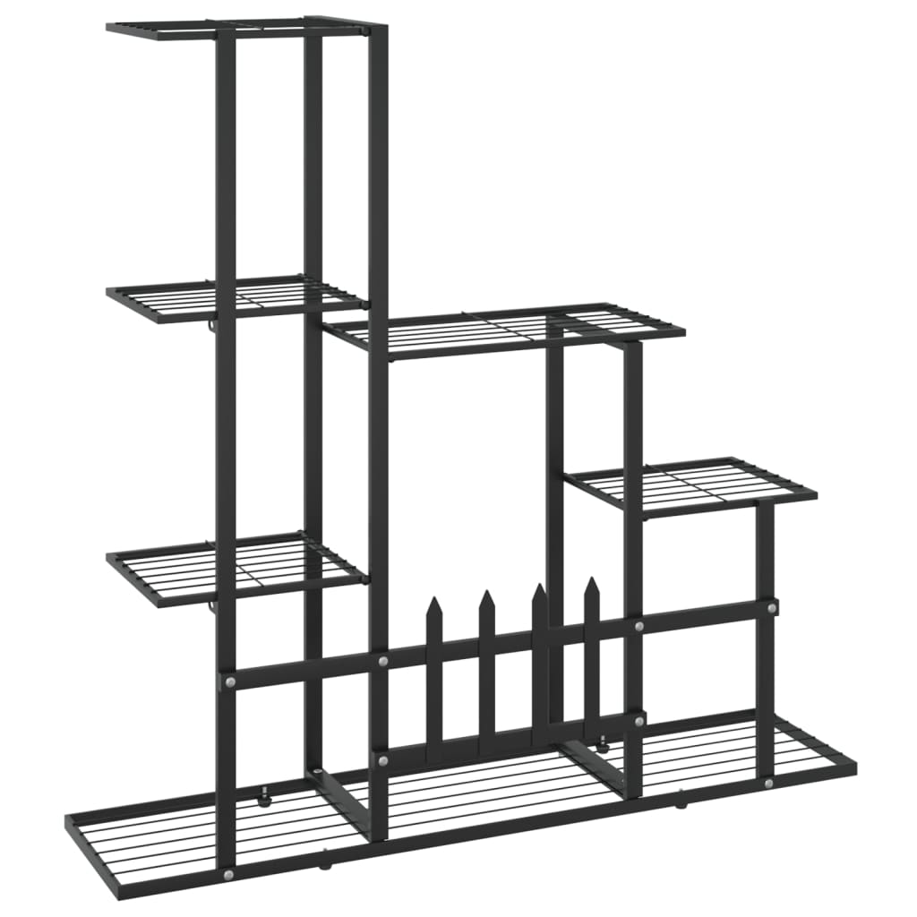 Blumenständer 94,5X25X88 Cm Metall Schwarz