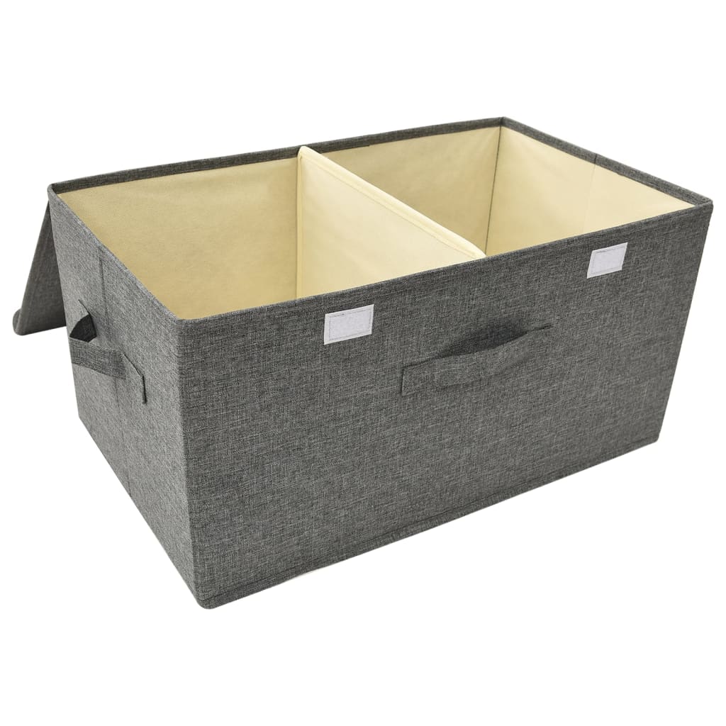 Aufbewahrungsboxen 2 Stk. Stoff Anthrazit