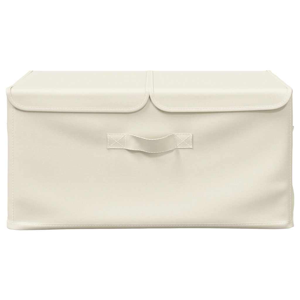 Aufbewahrungsboxen 2 Stk. Stoff Creme