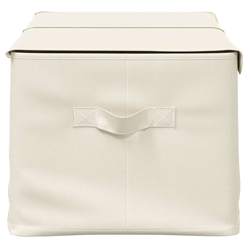 Aufbewahrungsboxen 2 Stk. Stoff Creme