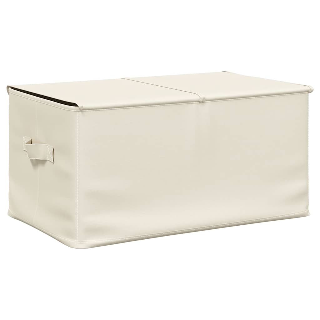 Aufbewahrungsboxen 2 Stk. Stoff Creme