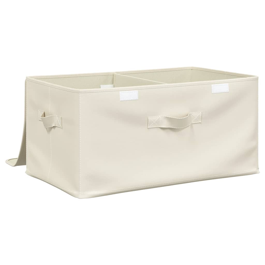 Aufbewahrungsboxen 2 Stk. Stoff Creme