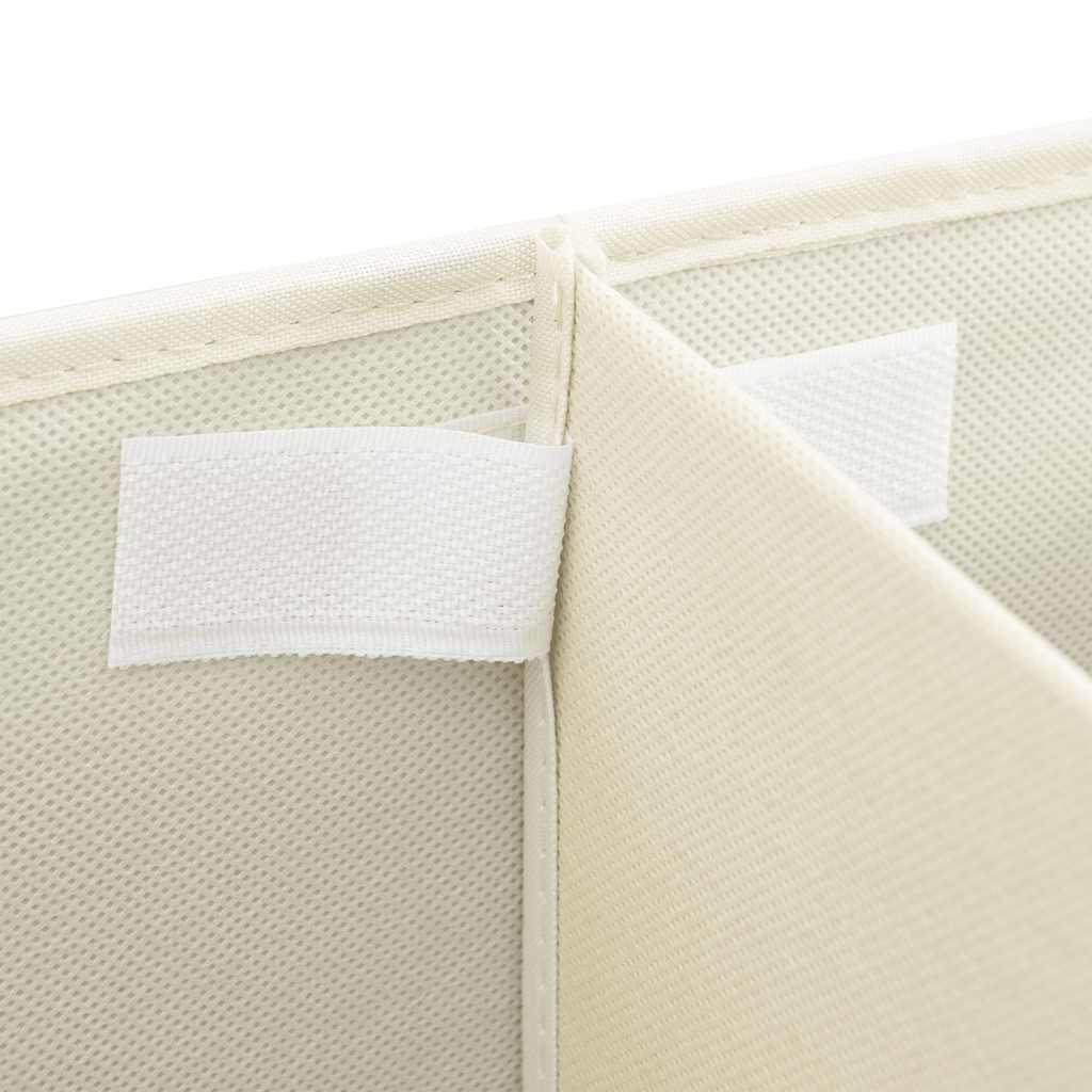 Aufbewahrungsboxen 2 Stk. Stoff Creme