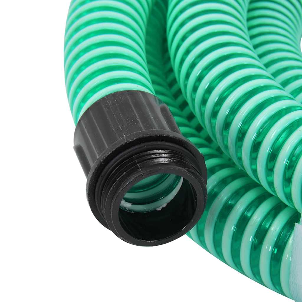 Saugschlauch Mit Messing-Anschlüssen 1,1" Pvc Grün
