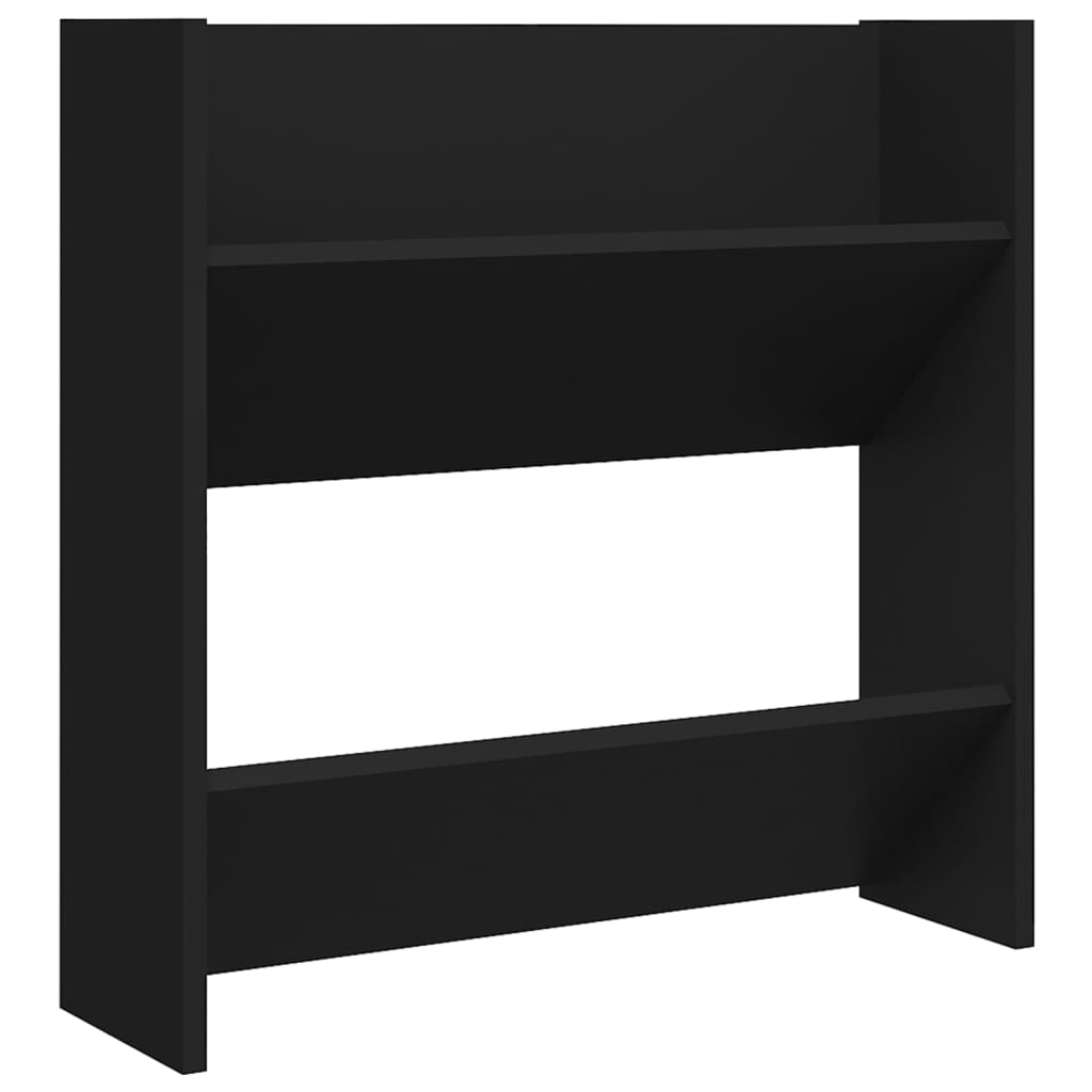 Wand-Schuhschrank 60X18X Holzwerkstoff Schwarz