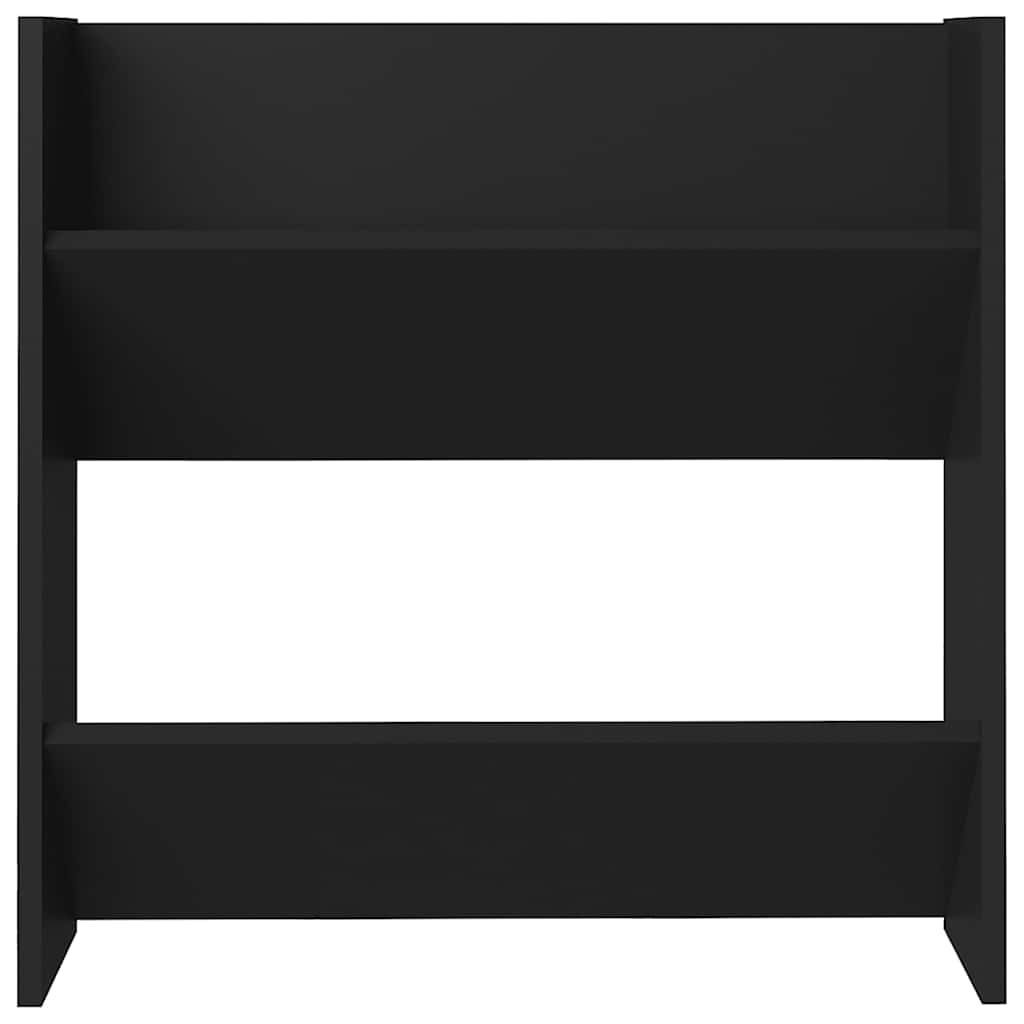 Wand-Schuhschrank 60X18X Holzwerkstoff Schwarz