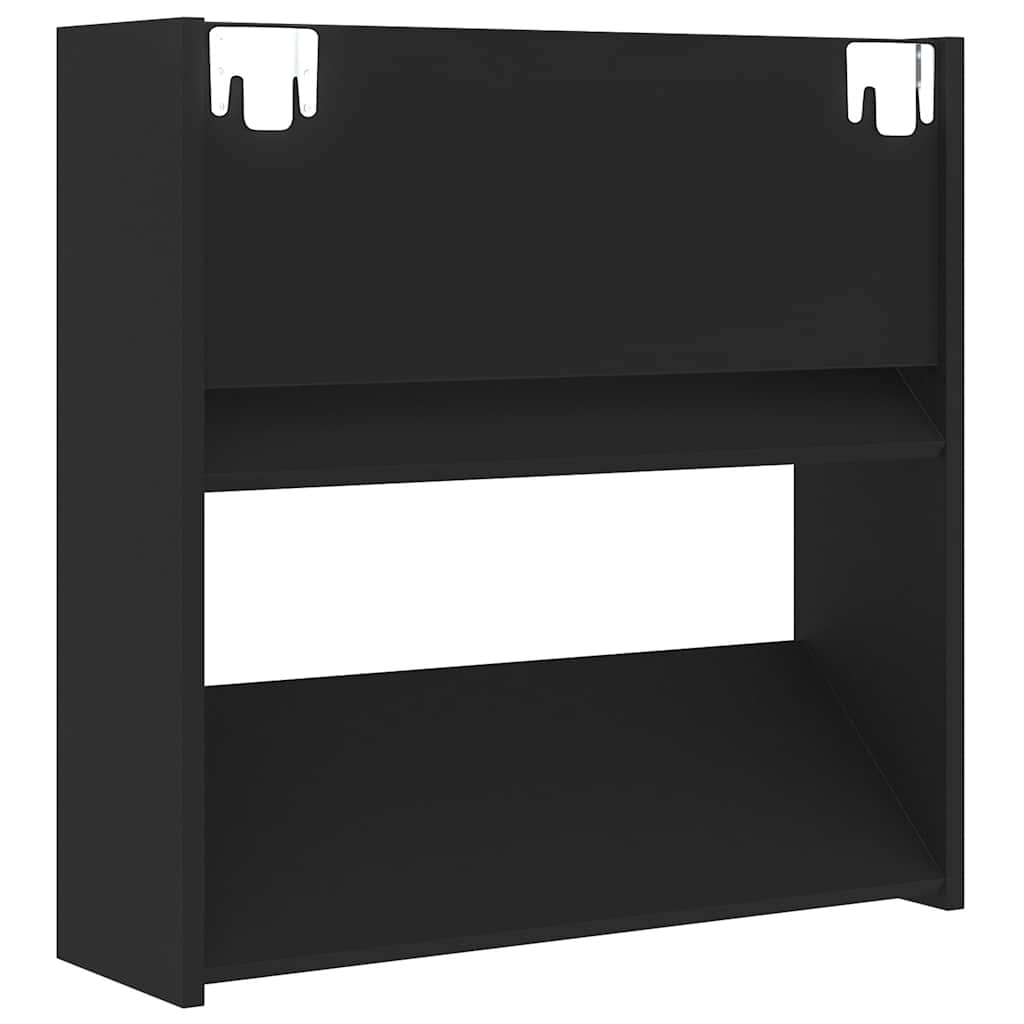 Wand-Schuhschrank 60X18X Holzwerkstoff Schwarz