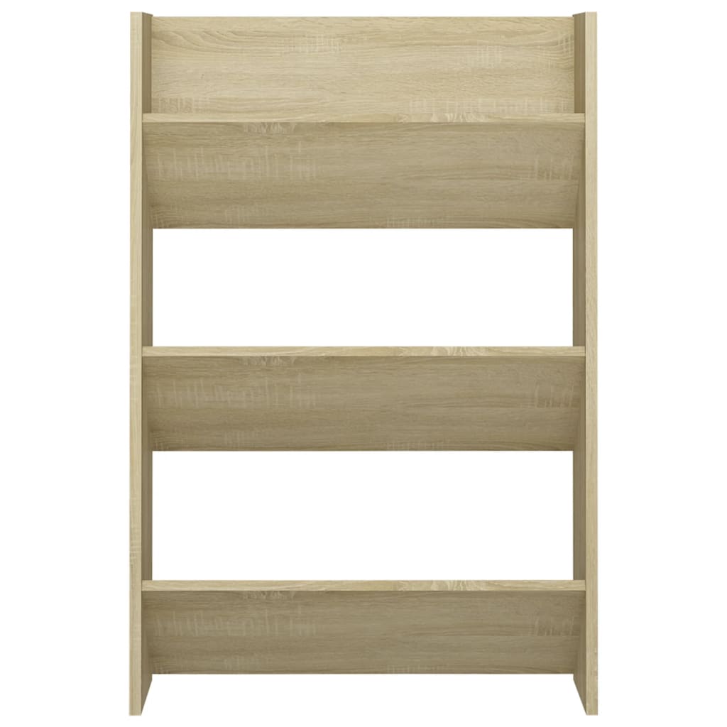 Wand-Schuhschränke 2 Stk. Sonoma-Eiche 60X18X90Cm Holzwerkstoff Sonoma Eiche