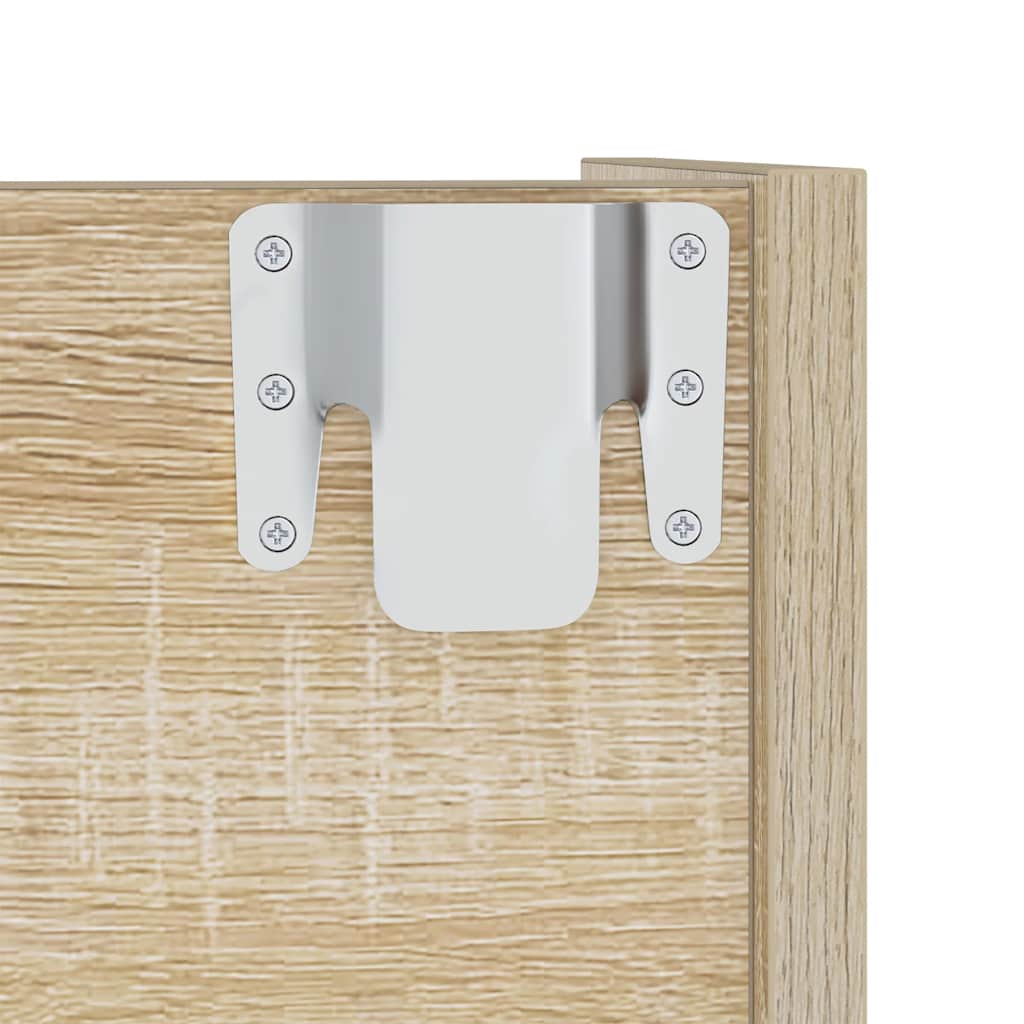 Wand-Schuhschränke 2 Stk. Sonoma-Eiche 60X18X90Cm Holzwerkstoff Sonoma Eiche