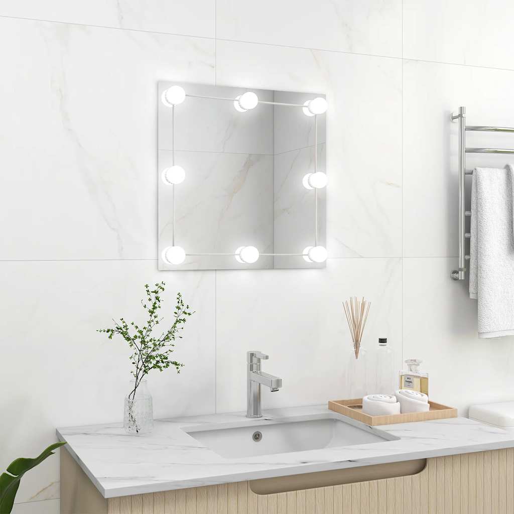 Wandspiegel 2 Stk. Quadratisch Glas