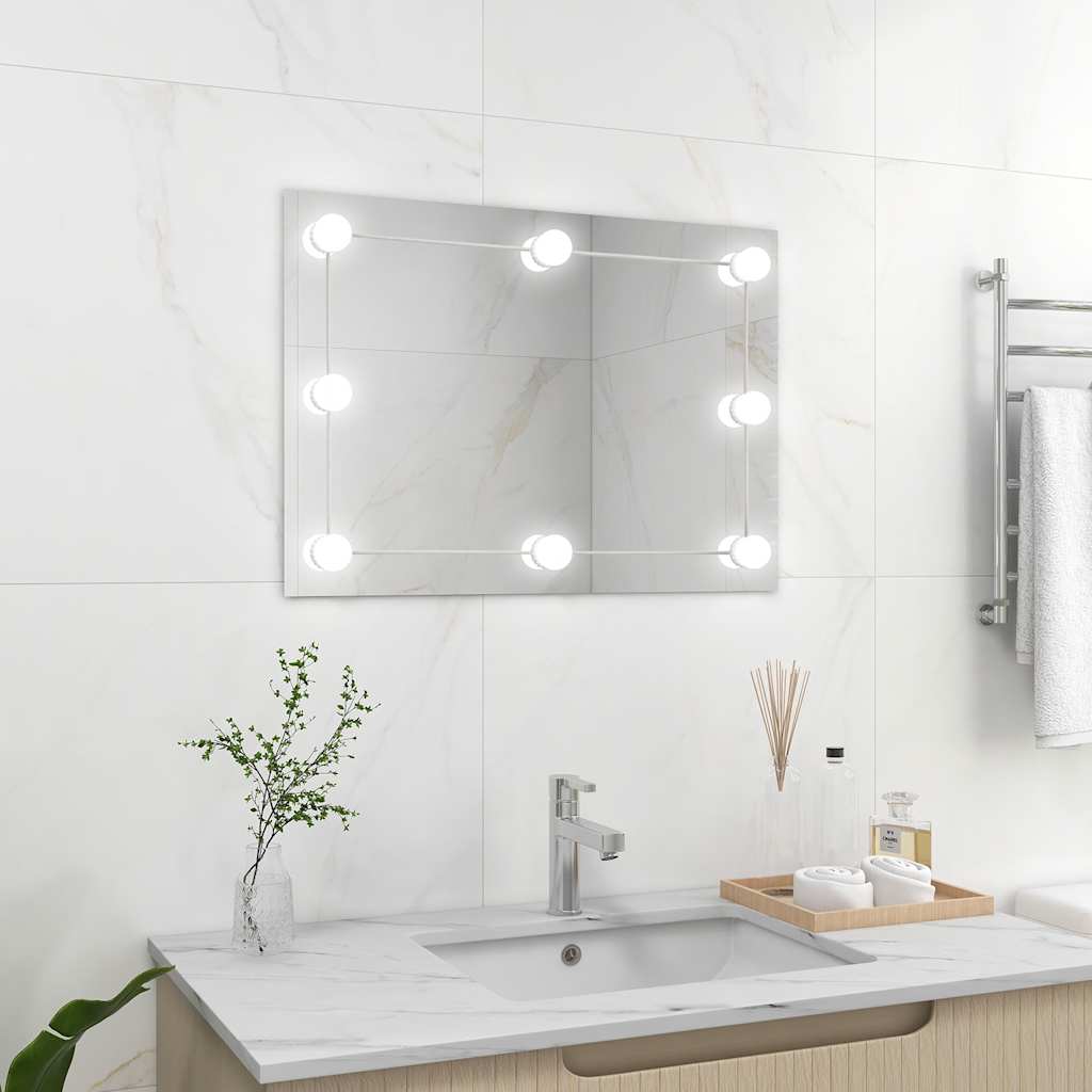Wandspiegel 2 Stk. Quadratisch Glas