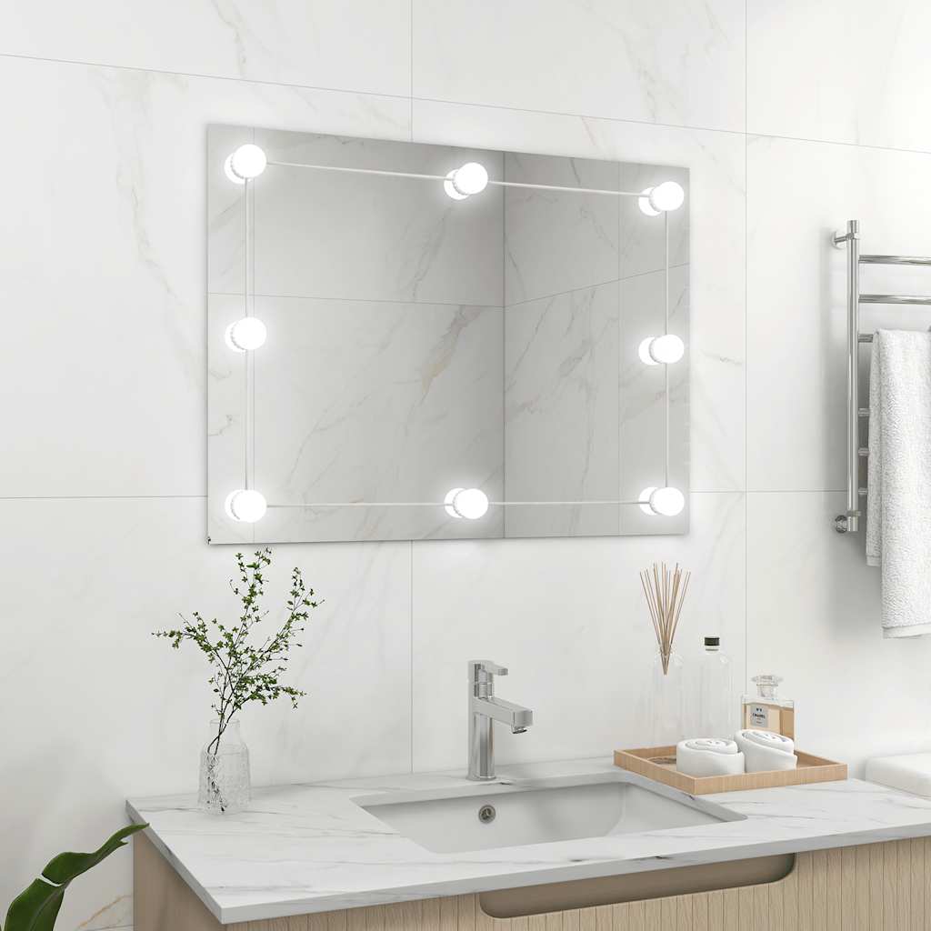 Wandspiegel 2 Stk. Quadratisch Glas