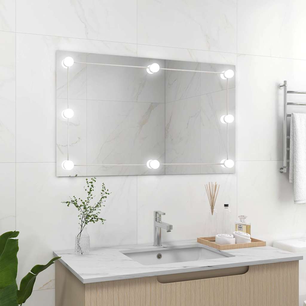 Wandspiegel 2 Stk. Quadratisch Glas