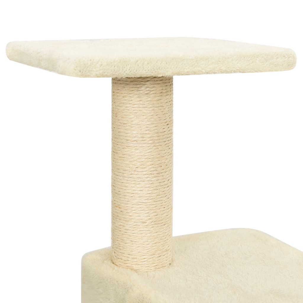 Kratzbaum Mit Sisal-Kratzsäulen 119 Cm