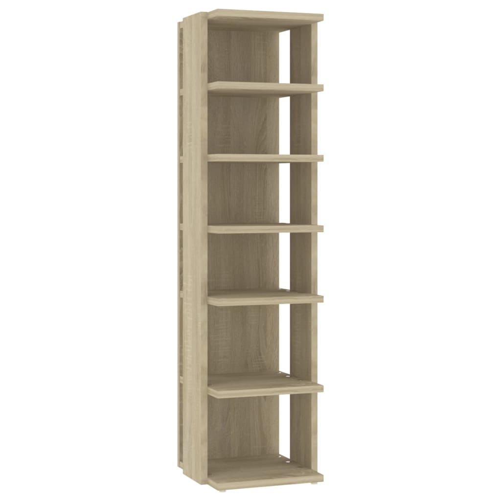 Schuhschrank Sonoma-Eiche 27,5X27X102 Cm Holzwerkstoff Sonoma Eiche