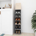 Schuhschrank 27,5X27X102 Cm Holzwerkstoff Betongrau