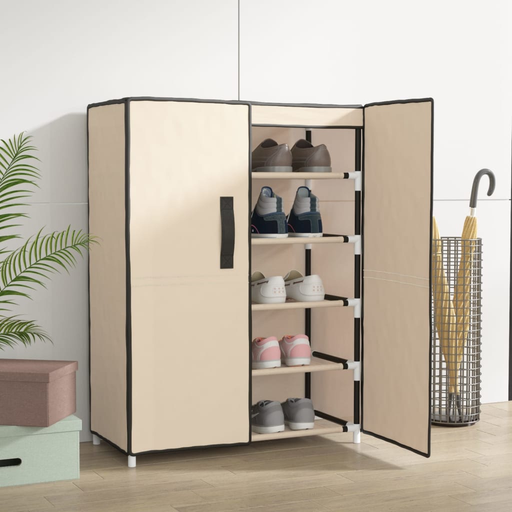 Schuhschrank 60X28X Stoff Creme