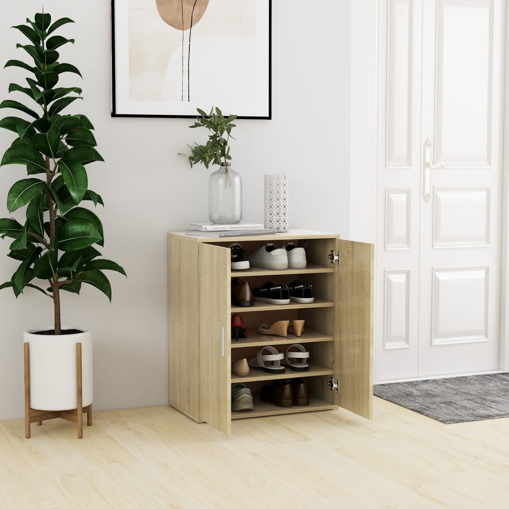 Schuhschrank Sonoma-Eiche Holzwerkstoff Sonoma Eiche