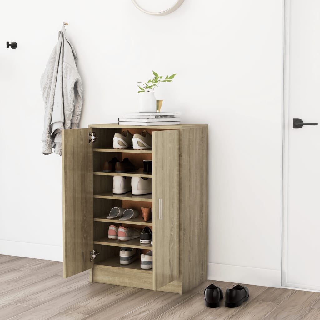 Schuhschrank Sonoma-Eiche Holzwerkstoff Sonoma Eiche