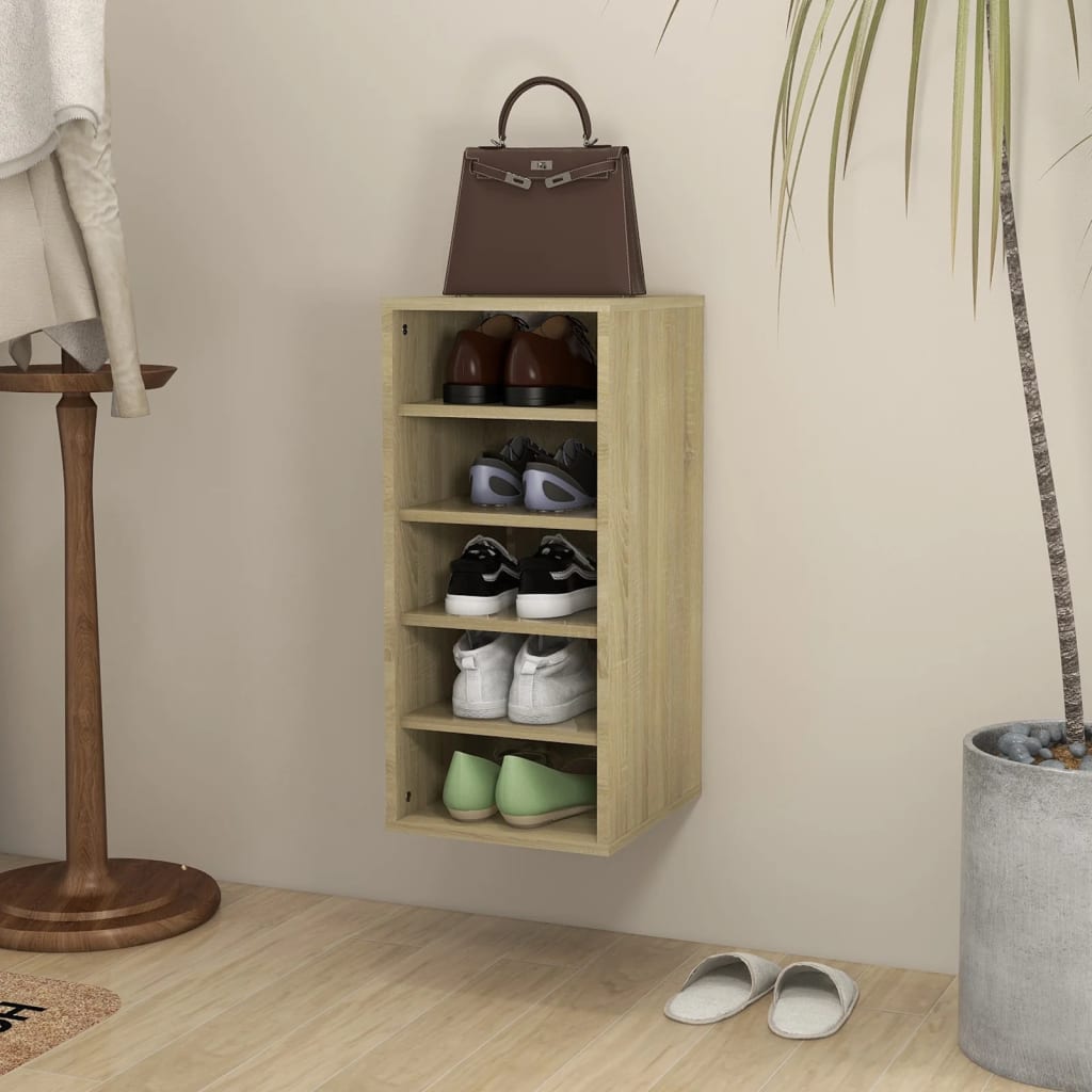 Schuhschrank Sonoma-Eiche Holzwerkstoff Sonoma Eiche