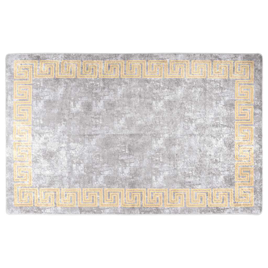 Teppich Waschbar Grau Grau Und Golden