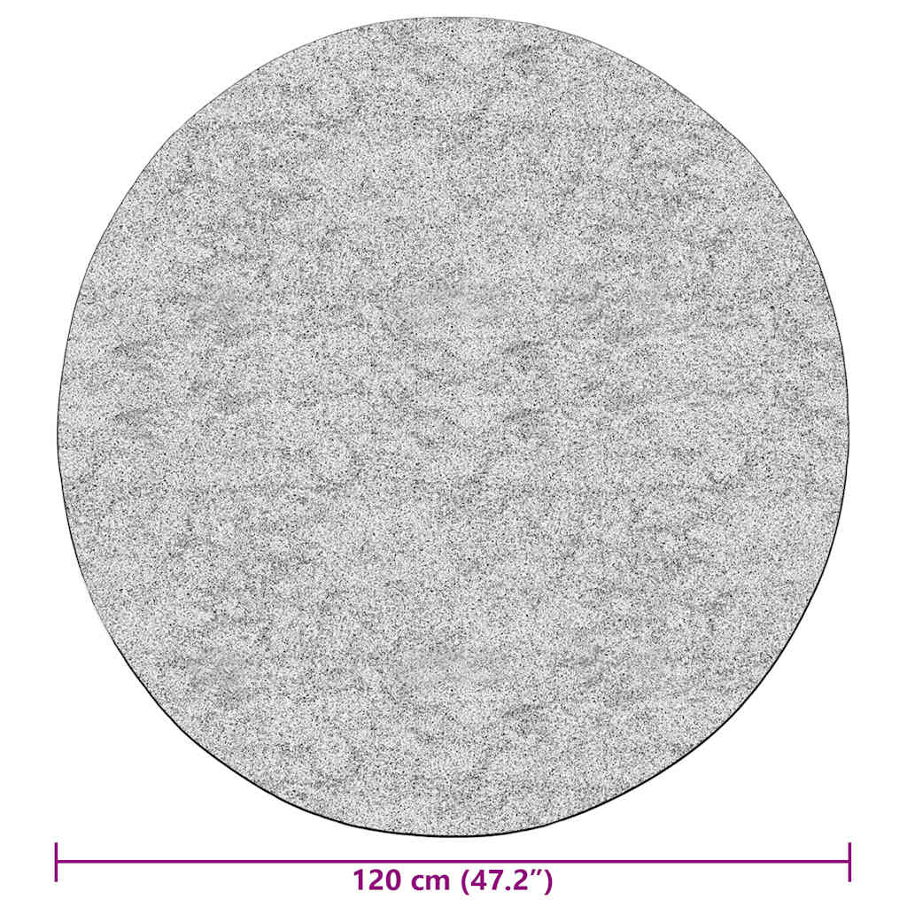 Teppich Waschbar Φ120 Cm Anthrazit