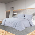 Bettwäsche-Set 200X220 Cm Baumwolle Grau